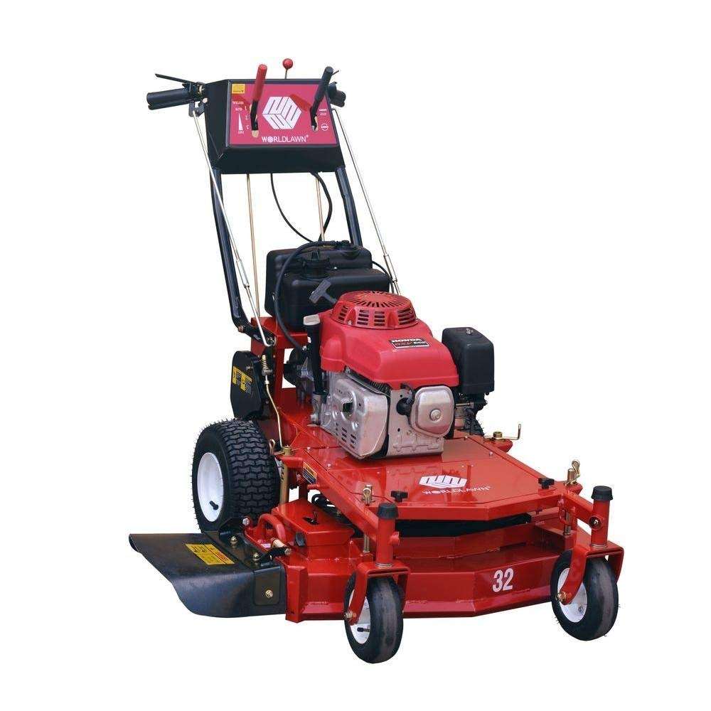 Worldlawn 32 in. Honda Electric Start W/Recoil Backup Gas Mower