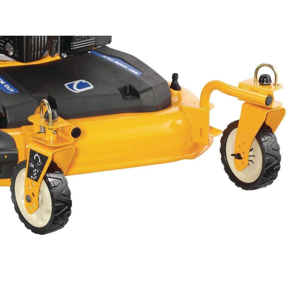 Toucan City Gas Can with Safety Goggles and Cub Cadet 28 in. 195 cc 3-in-1 Right-Wheel Drive Walk Behind Gas Self Propelled Lawn Mower with Push Button Electric Start CC 600