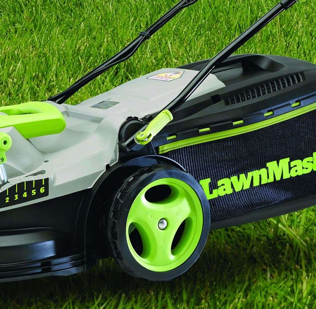 Black Loop Style Electric Mulching Lawn Mower 10Amp