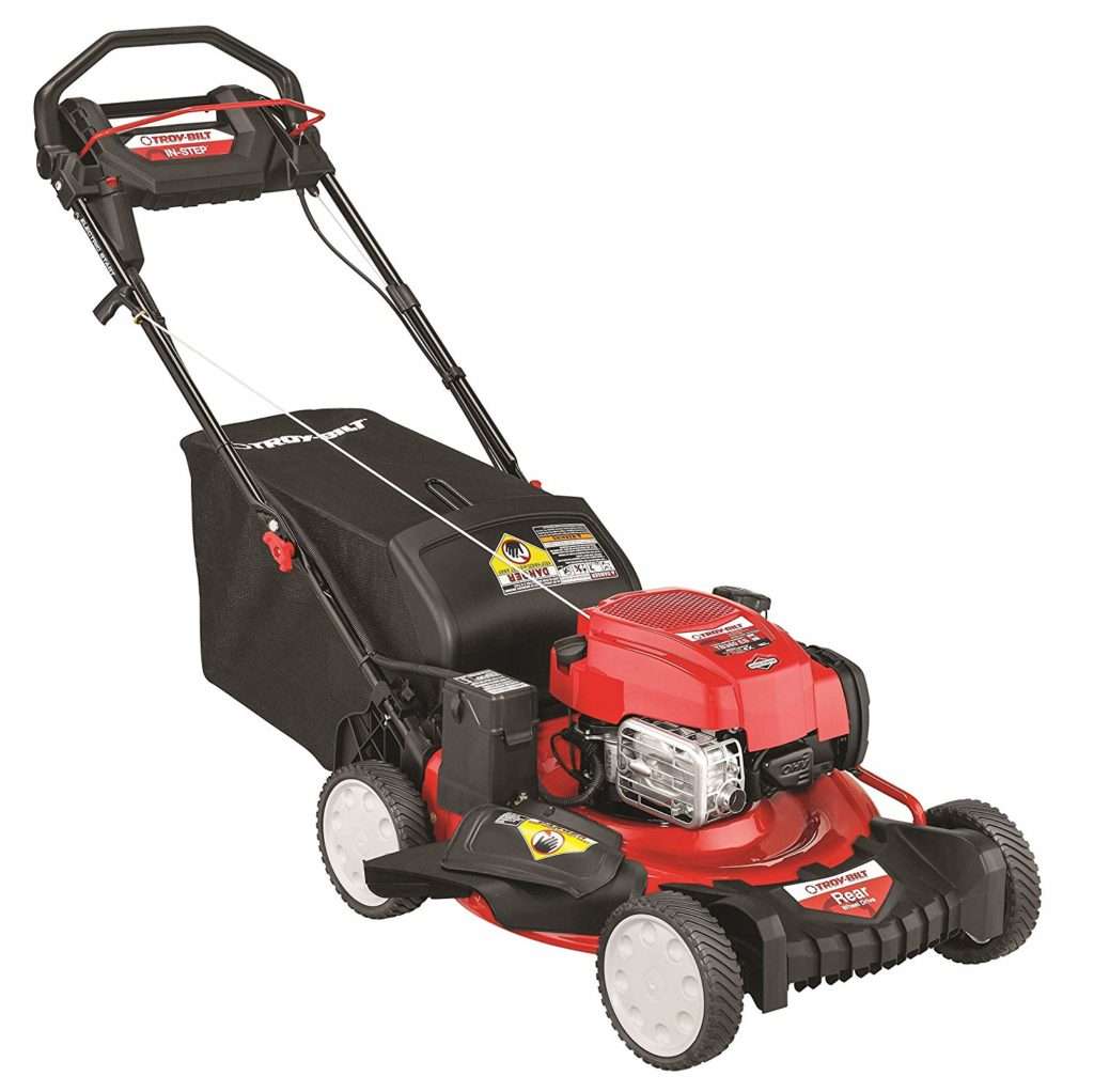 TroyBilt TB380ES 163cc 21inch In Step RWD SelfPropelled Lawn Mower