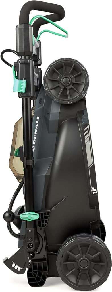 Amazon Brand - Denali by SKIL 2 x 20V (40V) Brushless 18-Inch Push Lawn Mower Kit, Includes Two 4.0 Ah Lithium Batteries & Dual Port Charger - 2