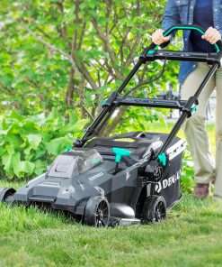 Amazon Brand - Denali by SKIL 2 x 20V (40V) Brushless 18-Inch Push Lawn Mower Kit, Includes Two 4.0 Ah Lithium Batteries & Dual Port Charger - 6