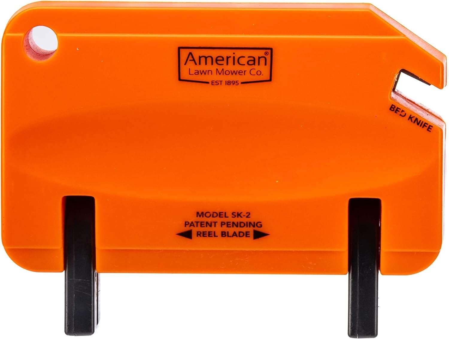 American Lawn Mower Co. SK-2 Reel Lawn Mower Hand Sharpener for Great States, American Lawn Mower, Scotts, and Earthwise Reel Mowers, Orange - 1