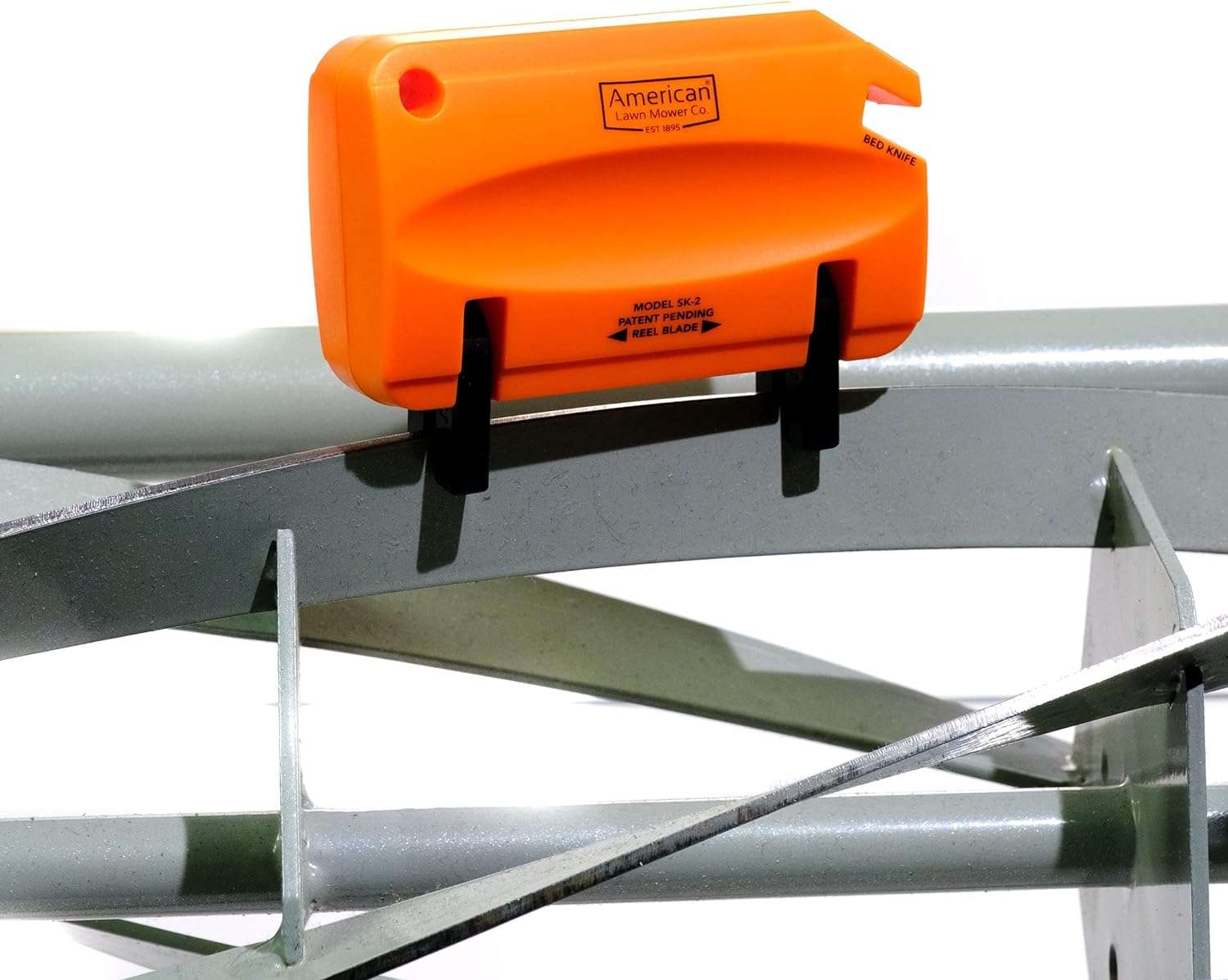 American Lawn Mower Co. SK-2 Reel Lawn Mower Hand Sharpener for Great States, American Lawn Mower, Scotts, and Earthwise Reel Mowers, Orange - 5