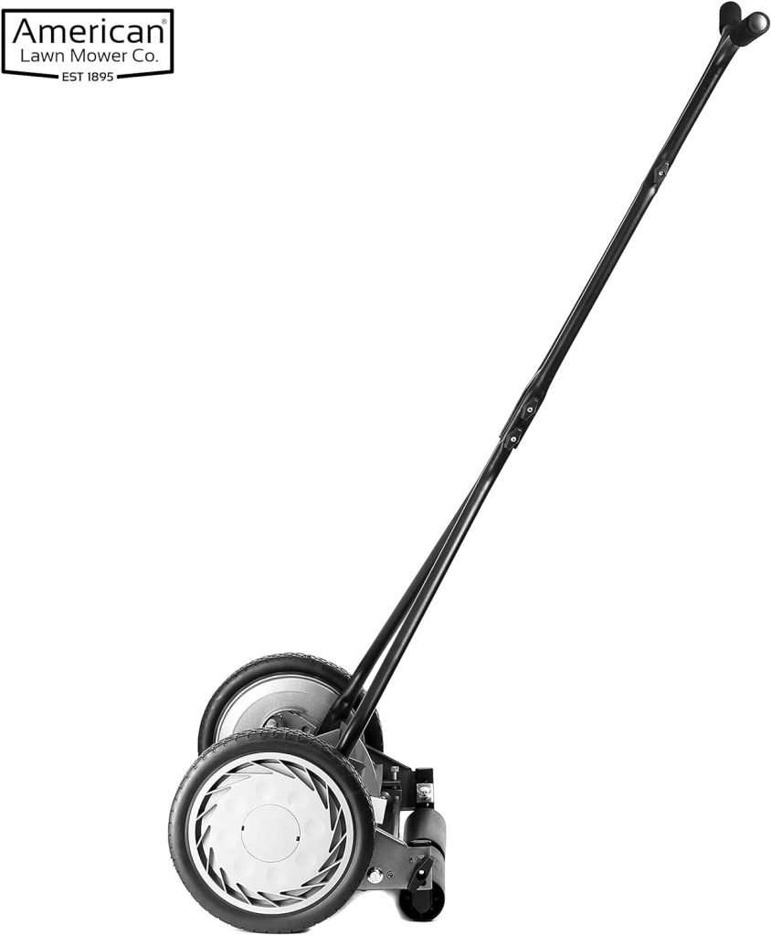 American Lawn Mower Company 1415-16 16-Inch 5-Blade Push Reel Lawn Mower, 5-Blade, Gray