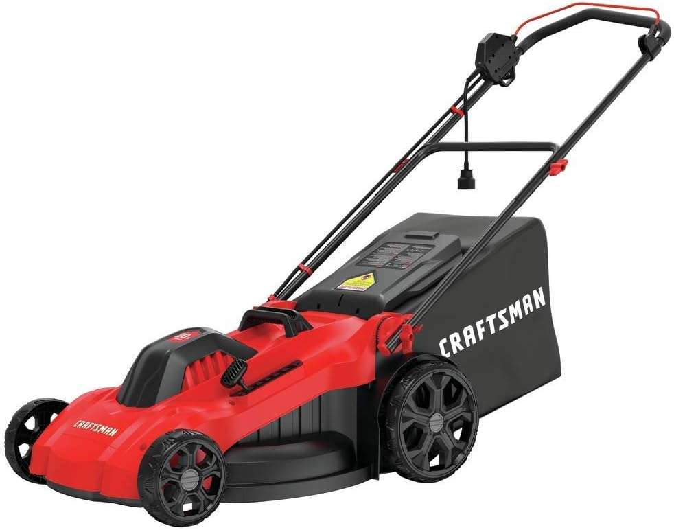 CRAFTSMAN Electric Lawn Mower, 20-Inch, Corded, 13-Ah (CMEMW213), Red - 1