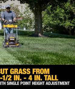 DEWALT 20V MAX Lawn Mower, Cordless, Rear Wheel Drive, Self-Propelled with Batteries & Charger (DCMWSP255Y2) - 5