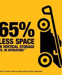 DEWALT 20V MAX Lawn Mower, Cordless, Rear Wheel Drive, Self-Propelled with Batteries & Charger (DCMWSP255Y2) - 8