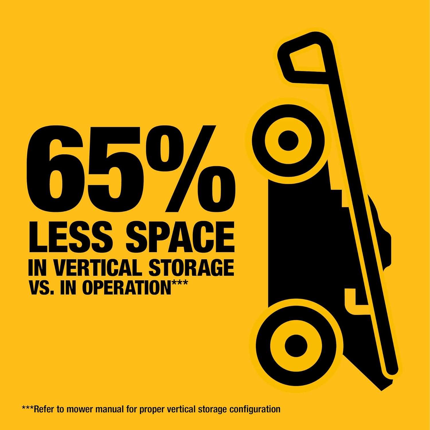 DEWALT 20V MAX Lawn Mower, Cordless, Rear Wheel Drive, Self-Propelled with Batteries & Charger (DCMWSP255Y2) - 8