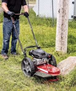 Earthquake Walk Behind String Mower With 160cc Viper 4-Cycle Engine, 22” Cutting Diameter, 14” Never-Go-Flat Wheels, Easy Assembly - 4