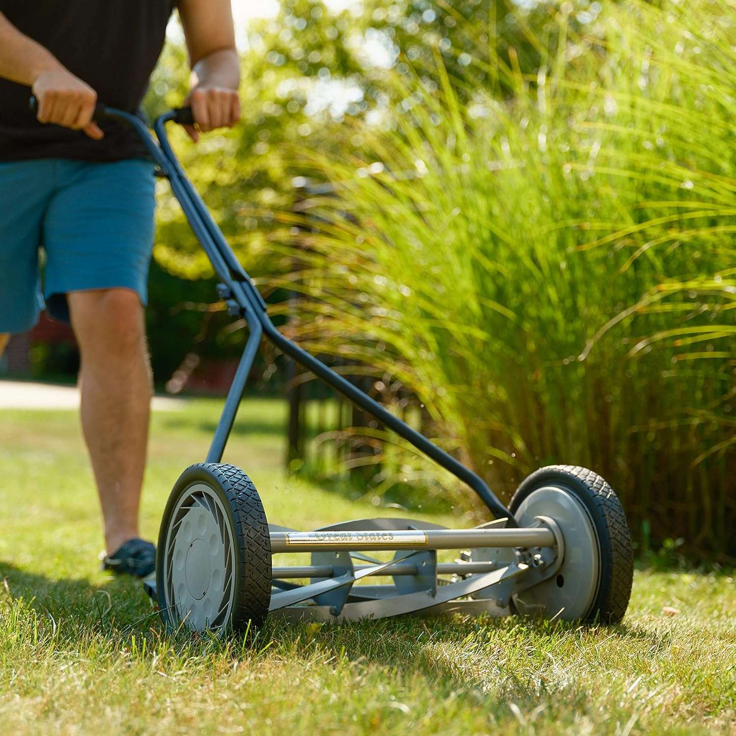 Great States 415-16 16-Inch Reel Mower Standard Full Feature Lawn Mower with T-Style Handle and Heat Treated Blades - 10