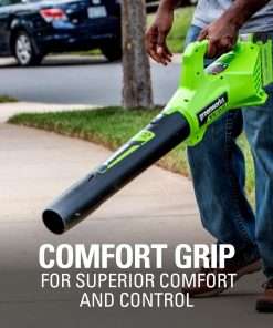 Greenworks 40V 16 Brushless Cordless (Push) Lawn Mower + Blower (350 CFM), 4.0Ah Battery and Charger Included (75+ Compatible Tools) - 2