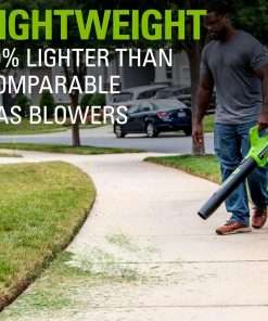 Greenworks 40V 16 Brushless Cordless (Push) Lawn Mower + Blower (350 CFM), 4.0Ah Battery and Charger Included (75+ Compatible Tools) - 4