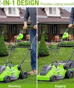 Greenworks 40V 16 Brushless Cordless (Push) Lawn Mower + Blower (350 CFM), 4.0Ah Battery and Charger Included (75+ Compatible Tools) - 7