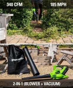 Greenworks 40V 21 Cordless Self-Propelled Lawn Mower,Leaf Blower-Vac,13 String Trimmer,Combo Kit w- (1) 5Ah (1)2AH Battery, (2) 2A Chargers - 6
