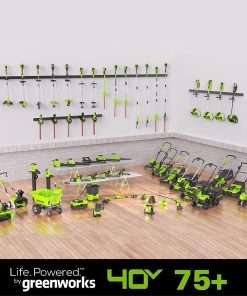 Greenworks 40V 21 Cordless Self-Propelled Lawn Mower,Leaf Blower-Vac,13 String Trimmer,Combo Kit w- (1) 5Ah (1)2AH Battery, (2) 2A Chargers - 8