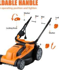 LawnMaster MEB1114K Electric Corded Lawn Mower 15-Inch 11AMP - 3