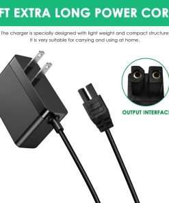 Mrgru Replacement Charger for HJ604C-CHRG Compatible with Sun Joe Electric Lawn Grass Mower HJ604C HJ605CC Power Adapter Supply - 4