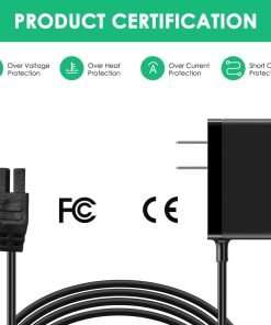 Mrgru Replacement Charger for HJ604C-CHRG Compatible with Sun Joe Electric Lawn Grass Mower HJ604C HJ605CC Power Adapter Supply - 6