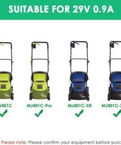 Mrgru Replacement Charger for MJ401C-CHRG Compatible with Sun Joe Electric Lawn Grass Mower MJ401C MJ401C-XR MJ401C-XR-SJB MJ401C-Pro Power Adapter Supply - 2