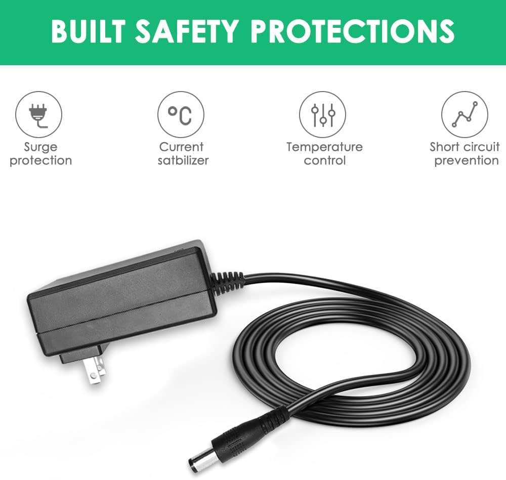 Mrgru Replacement Charger for MJ401C-CHRG Compatible with Sun Joe Electric Lawn Grass Mower MJ401C MJ401C-XR MJ401C-XR-SJB MJ401C-Pro Power Adapter Supply - 3