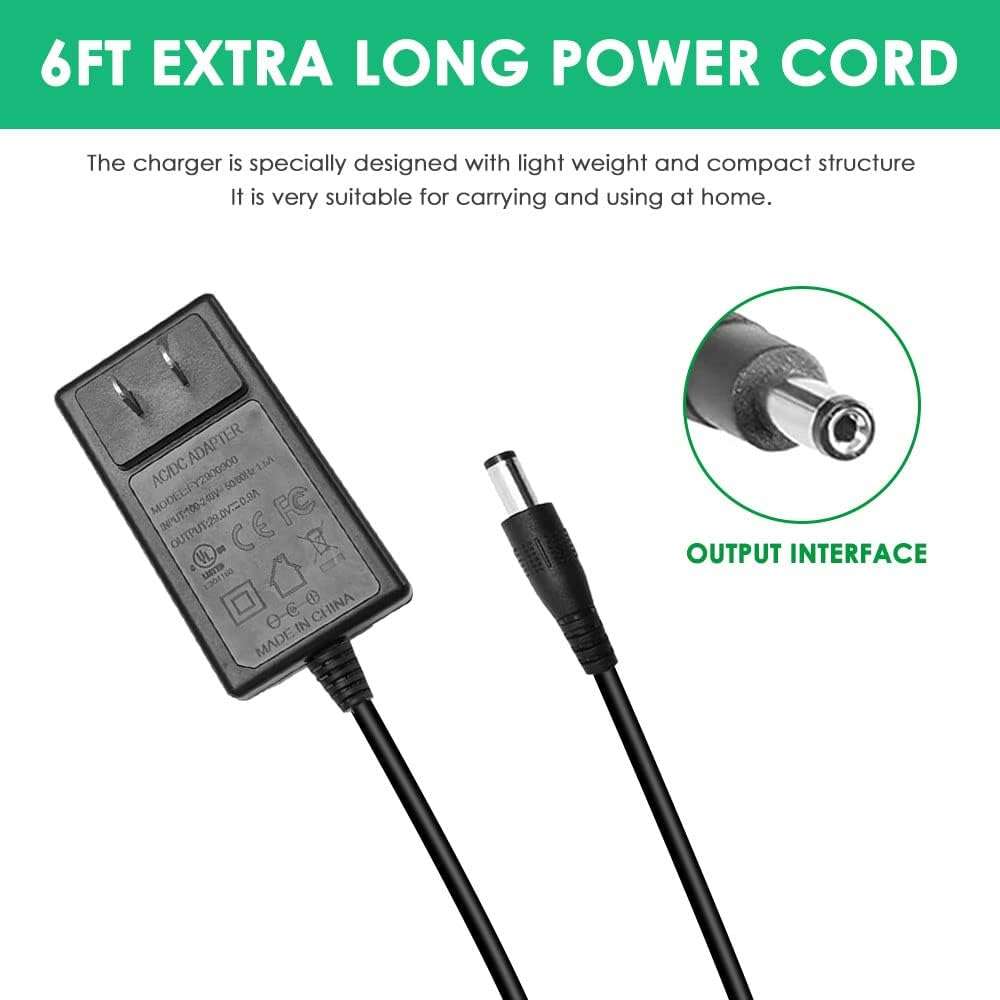 Mrgru Replacement Charger for MJ401C-CHRG Compatible with Sun Joe Electric Lawn Grass Mower MJ401C MJ401C-XR MJ401C-XR-SJB MJ401C-Pro Power Adapter Supply - 4