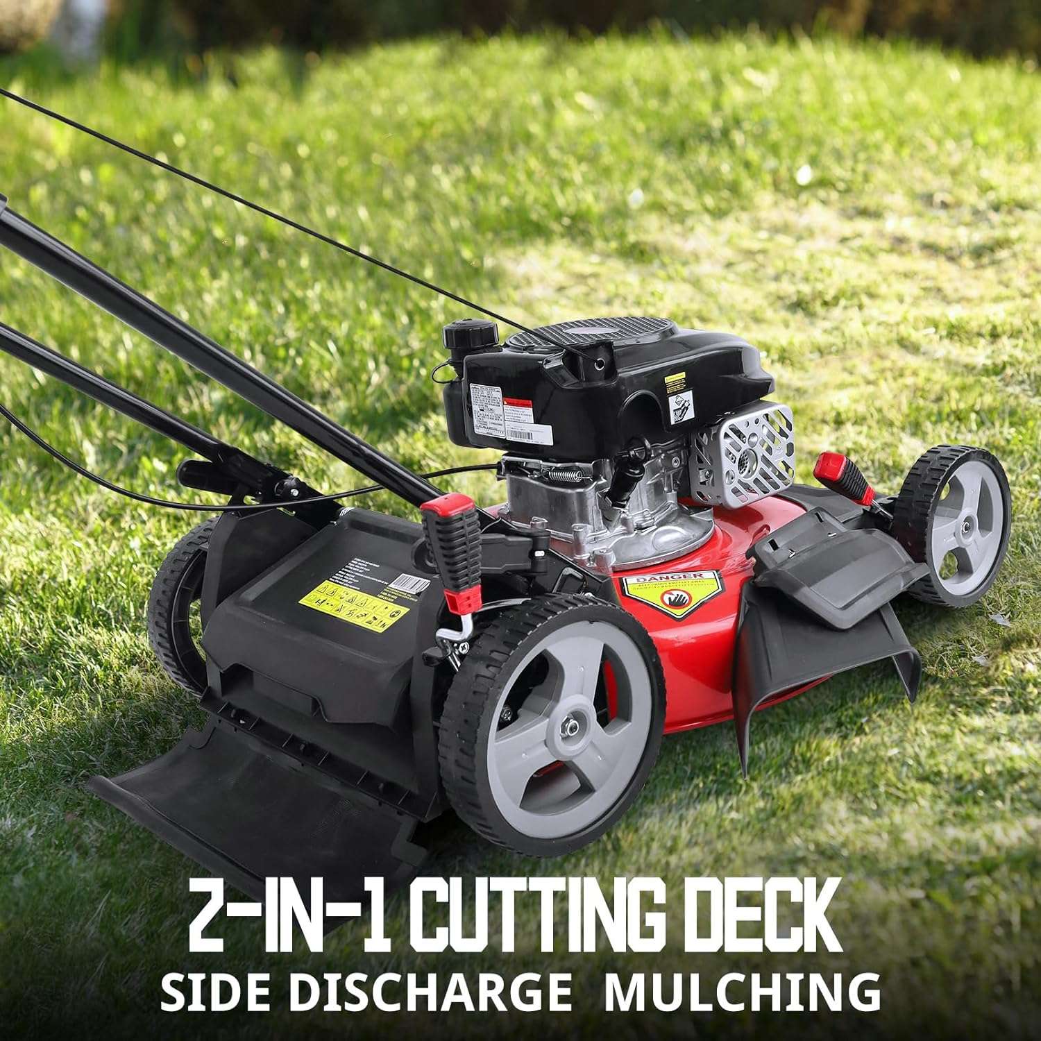 PowerSmart Gas Lawn Mower 21 Inch 2-in-1 with 144CC 4-Stroke Engine, Push Mower Gas Powered DB2321CR - 4