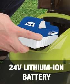 Sun Joe 24V-MJ14C 24-Volt IONMAX Cordless Push Lawn Mower Kit, 14-inch, W- 4.0-Ah Battery + Charger - 6