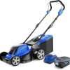 WILD BADGER POWER Lawn Mower 40V Brushless 18 Cordless, 5 Cutting Height Adjustments Electric Lawn Mower, Quickly Folding Within 5’s, 4.0AH Battery - 1