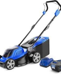 WILD BADGER POWER Lawn Mower 40V Brushless 18 Cordless, 5 Cutting Height Adjustments Electric Lawn Mower, Quickly Folding Within 5’s, 4.0AH Battery - 1