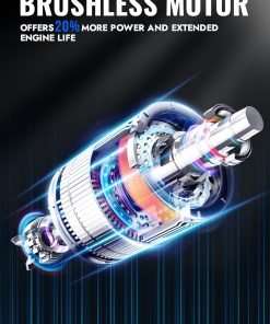 WILD BADGER POWER Lawn Mower 40V Brushless 18 Cordless, 5 Cutting Height Adjustments Electric Lawn Mower, Quickly Folding Within 5’s, 4.0AH Battery - 7