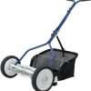 Amazon Basics 18-Inch 5-Blade Push Reel Lawn Mower with Grass Catcher, Blue - 1