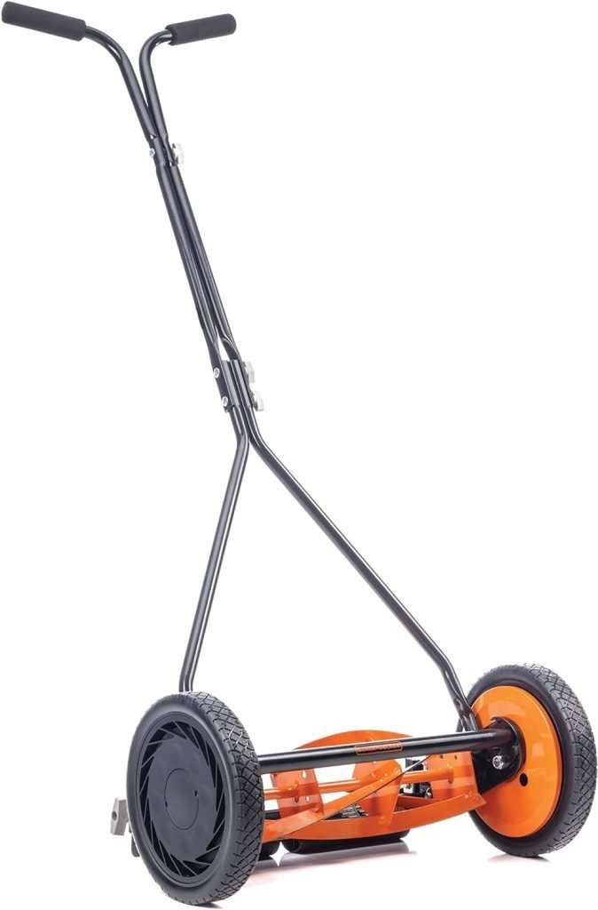 Black+Decker 304-16DB 16-Inch 4-Blade Push Reel Lawn Mower Orange