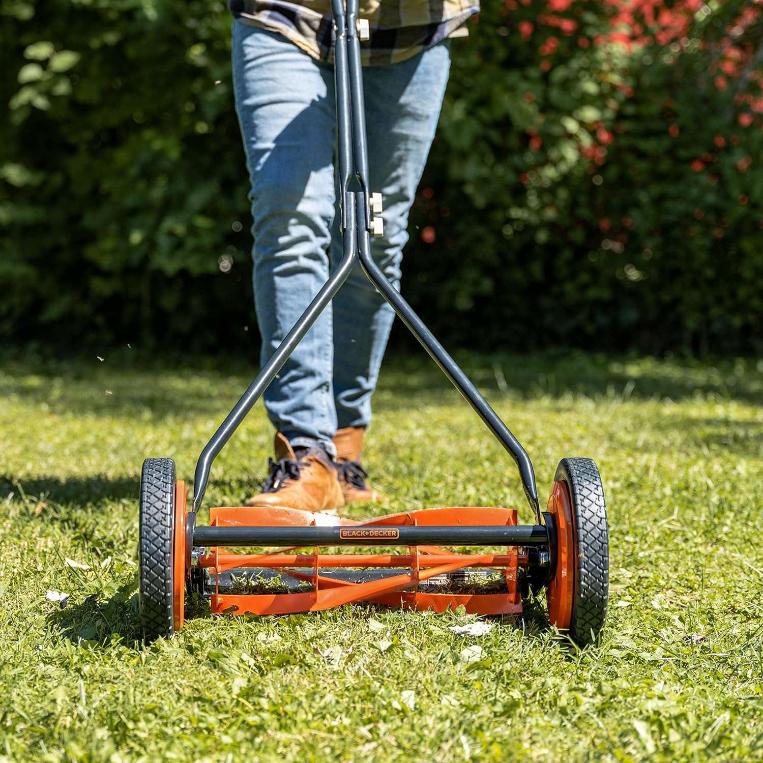 Black+Decker 304-16DB 16-Inch 4-Blade Push Reel Lawn Mower Orange - 3