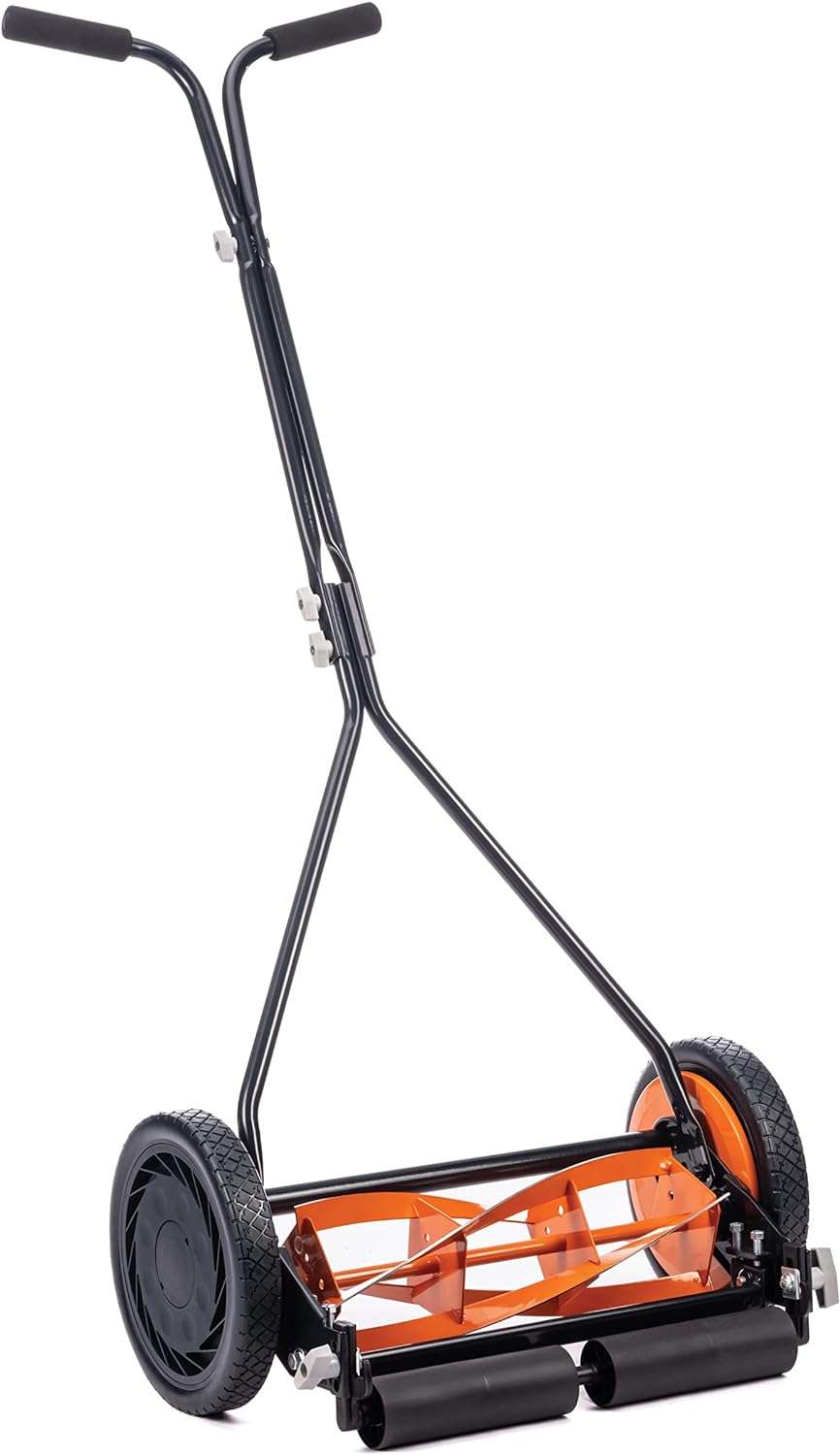 Black+Decker 304-16DB 16-Inch 4-Blade Push Reel Lawn Mower Orange - 9