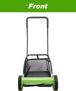 ForesTurf 16-Inch Push Reel Lawn Mower- Eco-Friendly, Precision Steel Blades, Adjustable Heights & Efficient Grass Catcher - 5