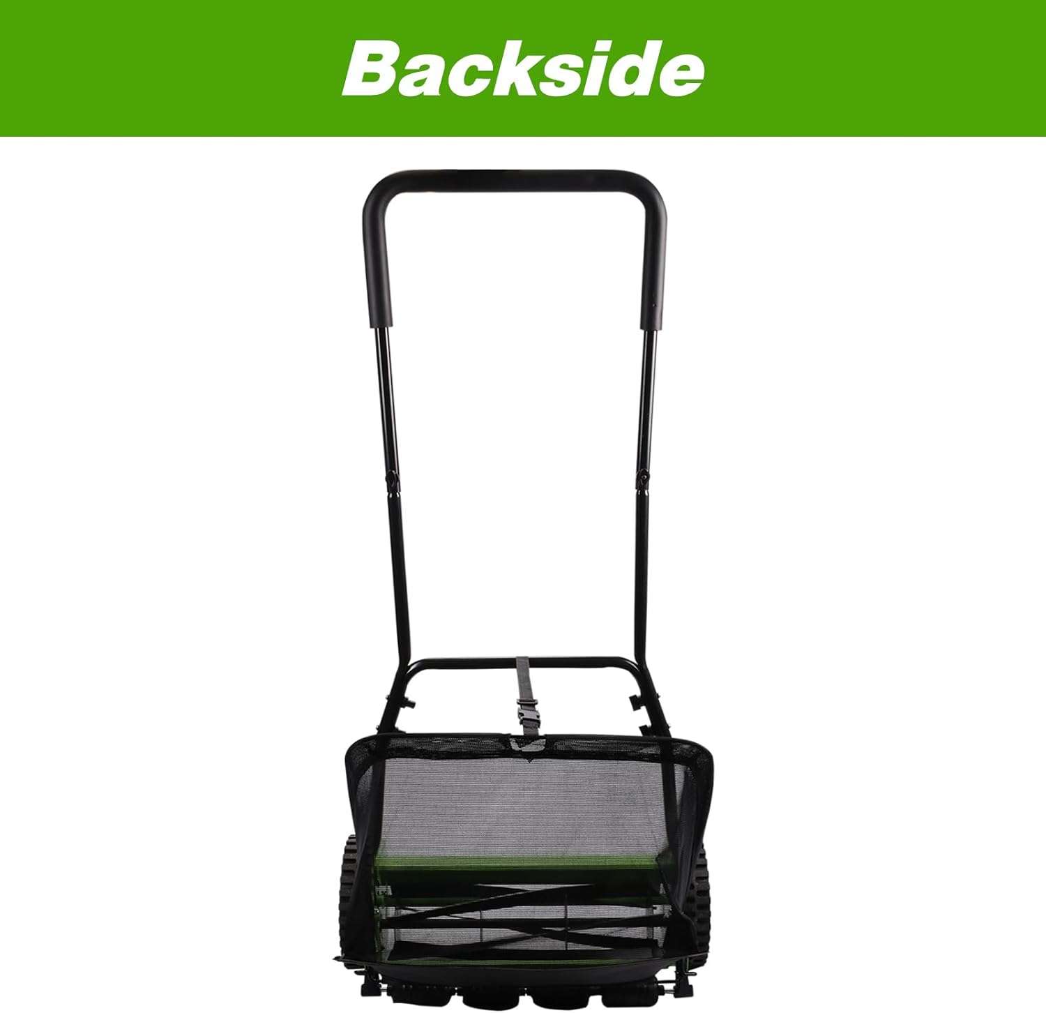 ForesTurf 16-Inch Push Reel Lawn Mower- Eco-Friendly, Precision Steel Blades, Adjustable Heights & Efficient Grass Catcher - 6