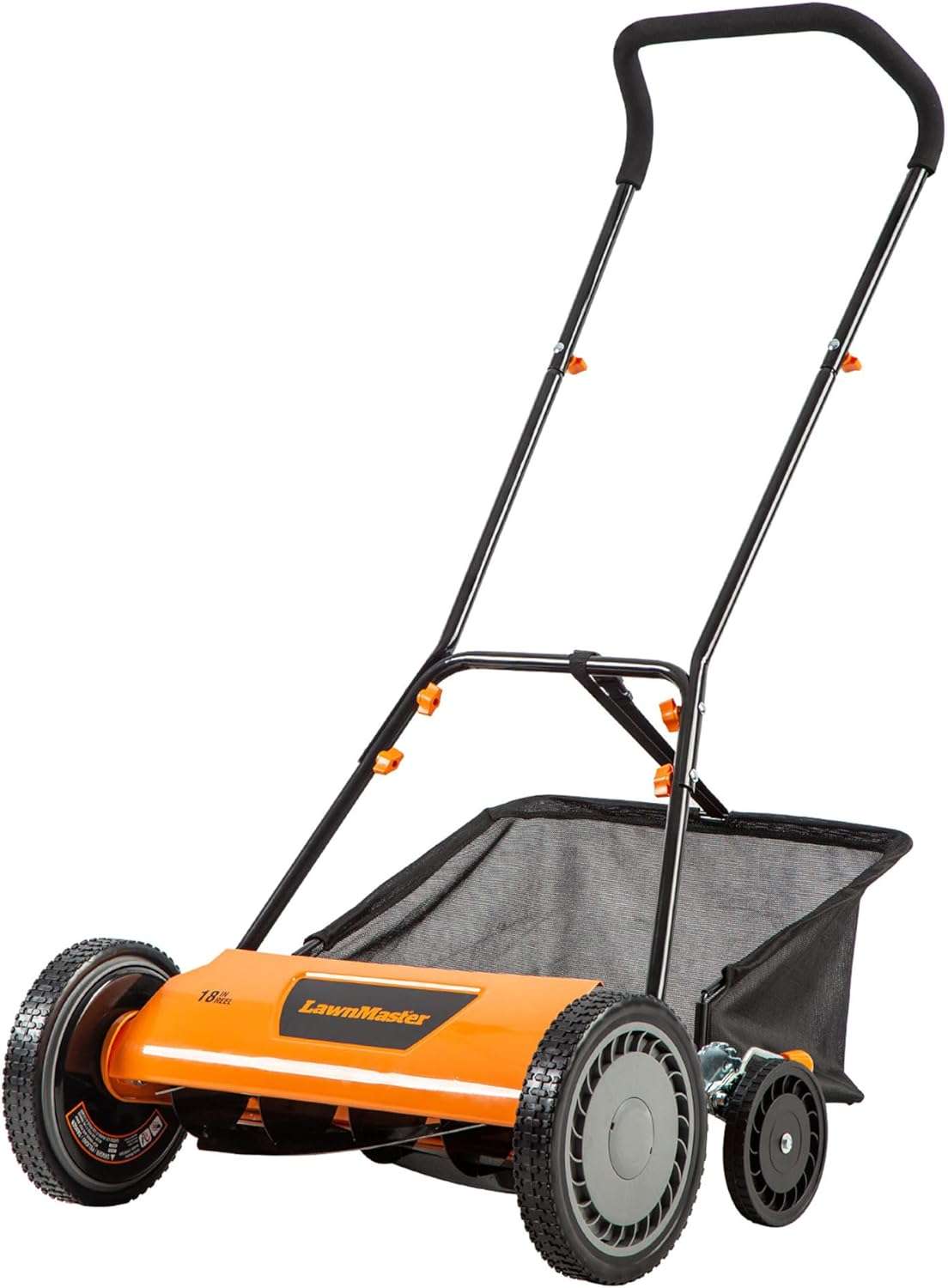 LawnMaster LMRM1801 Push Reel Lawn Mower 18-Inch 5-Blade - 1