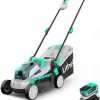 Litheli Cordless Lawn Mower 13 Inch, 5 Heights, 20V Electric Lawn Mowers for Garden, Yard and Farm, with Brushless Motor, 4.0Ah Battery & Charger Included - 1