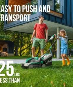 Litheli Cordless Lawn Mower 13 Inch, 5 Heights, 20V Electric Lawn Mowers for Garden, Yard and Farm, with Brushless Motor, 4.0Ah Battery & Charger Included - 5