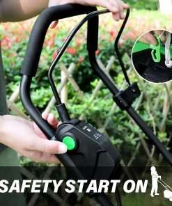 SOYUS Electric Lawn Mower Cordless, 15 Inch 40V Battery Powered Lawn Mower with Brushless Motor, 6 Position Height, Includes 2x4.0Ah Batteries and Dual Port Charger - 7