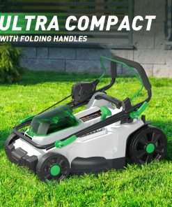SOYUS Electric Lawn Mower Cordless, 40V 15 Inch Battery Powered Push Lawn Mower with Brushless Motor, 6-Postion Height Adjustment, 2x4.0Ah Batteries & Charger Included - 6