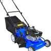 21 Inch Lawn Mower Gas Powered, 4-Cycle 170cc Engine, 3-in-1 Push Lawnmower with Bagging, Mulching & Side Discharge, Adjustable 10-Positions Cutting Height - 1