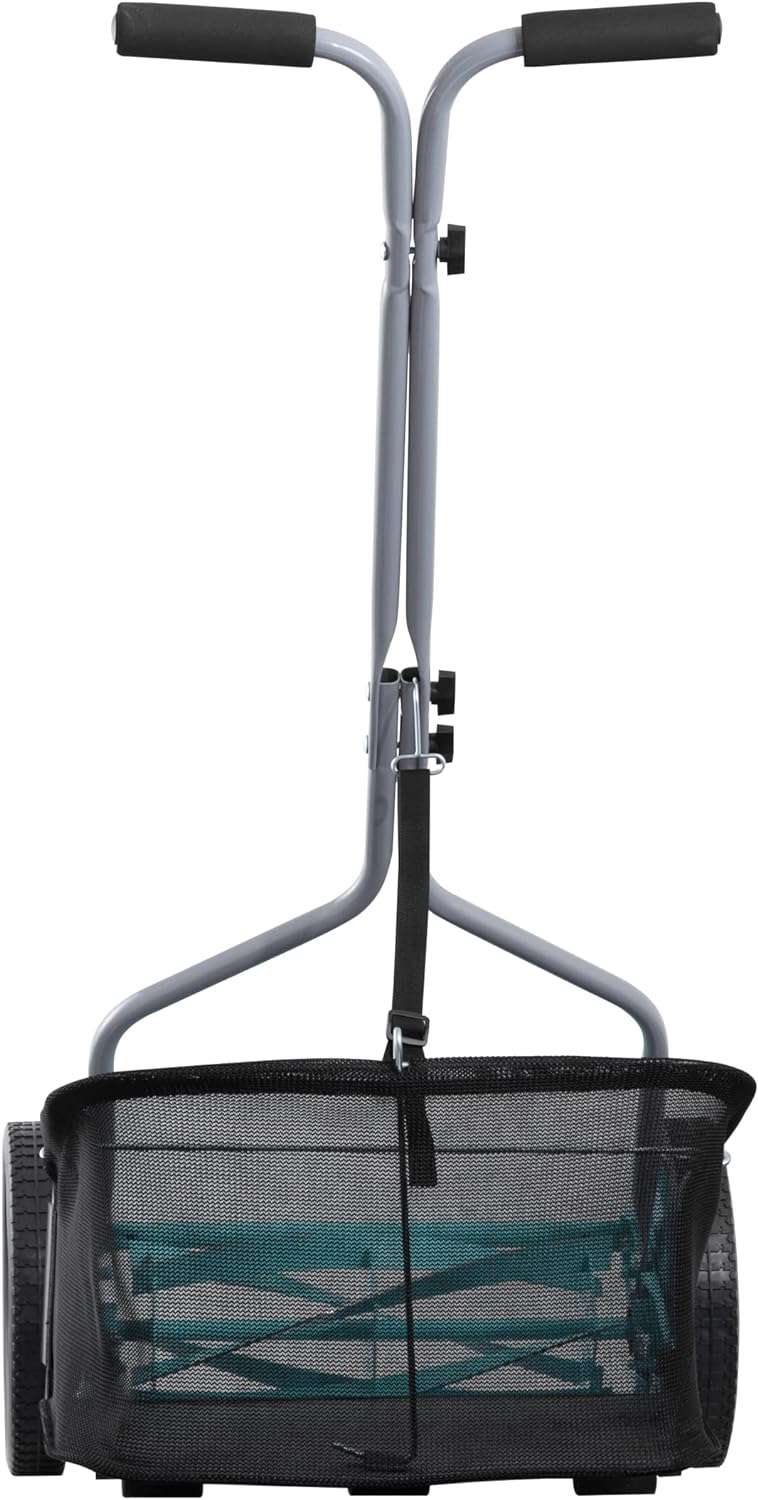 American Lawn Mower Company 1304-14GC 14-Inch 5-Blade Push Reel Lawn Mower with Grass Catcher, Mint - 11