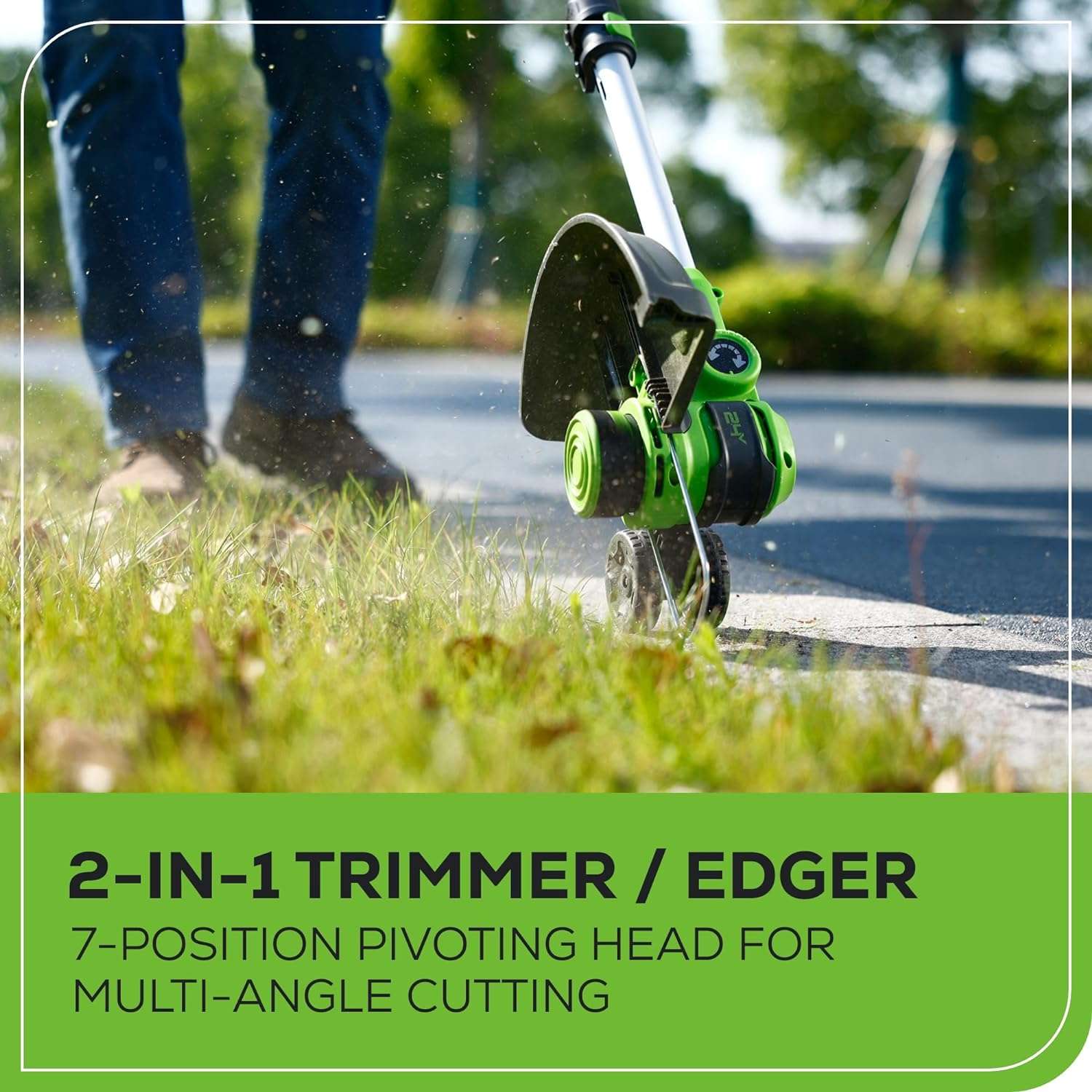 Greenworks 40V 16 Brushless Cordless (Push) Lawn Mower + Blower (350 CFM) + 13 String Trimmer (Bonus Spools), 4.0Ah + 2.0Ah Battery and Charger Included - 10