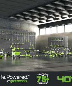 Greenworks 40V 16 Brushless Cordless (Push) Lawn Mower + Blower (350 CFM) + 13 String Trimmer (Bonus Spools), 4.0Ah + 2.0Ah Battery and Charger Included - 16