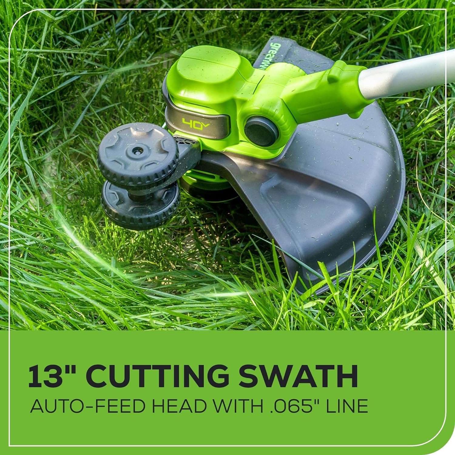 Greenworks 40V 16 Brushless Cordless (Push) Lawn Mower + Blower (350 CFM) + 13 String Trimmer (Bonus Spools), 4.0Ah + 2.0Ah Battery and Charger Included - 9