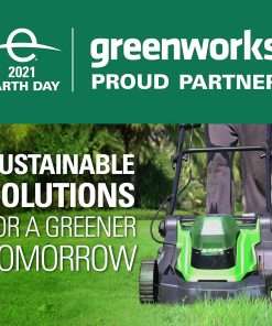 Greenworks 48V (2 x 24V) 17 Cordless (Push) Lawn Mower (125+ Compatible Tools), (2) 4.0Ah Batteries and Dual Port Rapid Charger Included - 10
