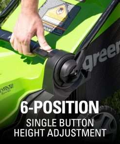 Greenworks 48V (2 x 24V) 17 Cordless (Push) Lawn Mower (125+ Compatible Tools), (2) 4.0Ah Batteries and Dual Port Rapid Charger Included - 4