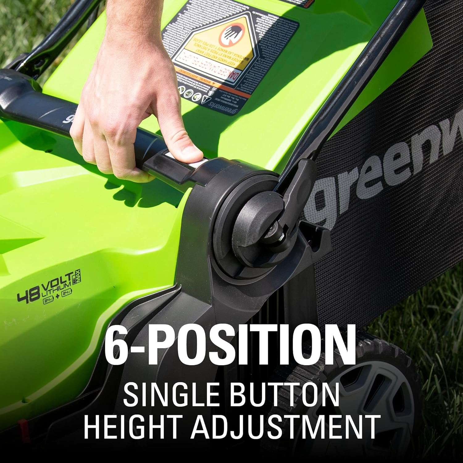 Greenworks 48V (2 x 24V) 17 Cordless (Push) Lawn Mower (125+ Compatible Tools), (2) 4.0Ah Batteries and Dual Port Rapid Charger Included - 4